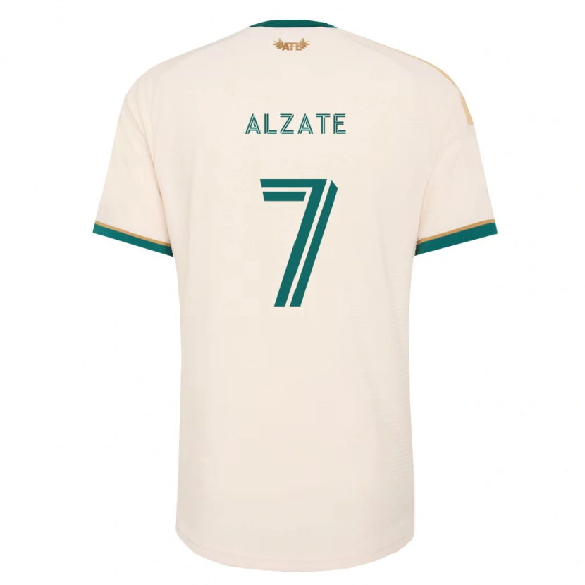 Danxen Kinder Steven Alzate #7 Champagner Grün Auswärtstrikot Trikot 2026/27 T-Shirt Österreich