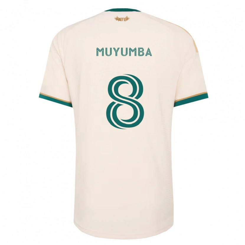 Danxen Kinder Tristan Muyumba #8 Champagner Grün Auswärtstrikot Trikot 2026/27 T-Shirt Österreich