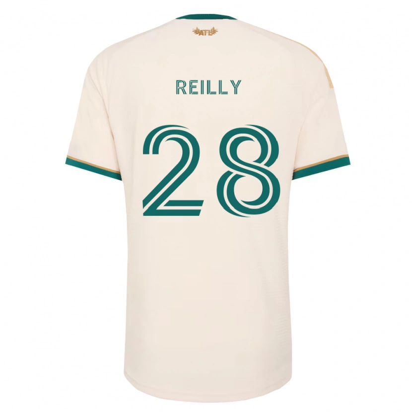 Danxen Kinder Will Reilly #28 Champagner Grün Auswärtstrikot Trikot 2026/27 T-Shirt Österreich