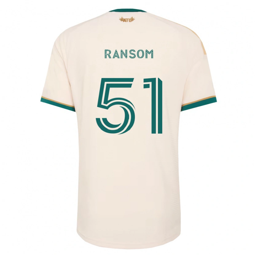 Danxen Kinder Jonathan Ransom #51 Champagner Grün Auswärtstrikot Trikot 2026/27 T-Shirt Österreich