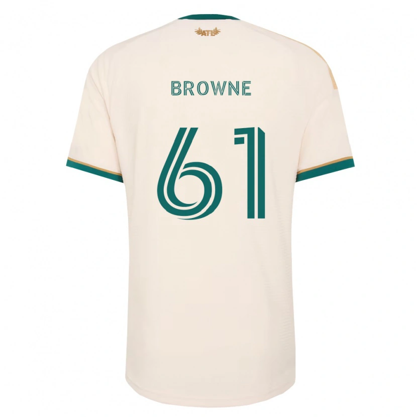 Danxen Kinder Adedamola Browne #61 Champagner Grün Auswärtstrikot Trikot 2026/27 T-Shirt Österreich