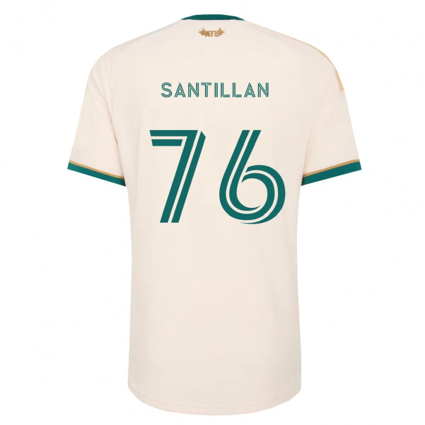 Danxen Kinder Noe Santillan #76 Champagner Grün Auswärtstrikot Trikot 2026/27 T-Shirt Österreich