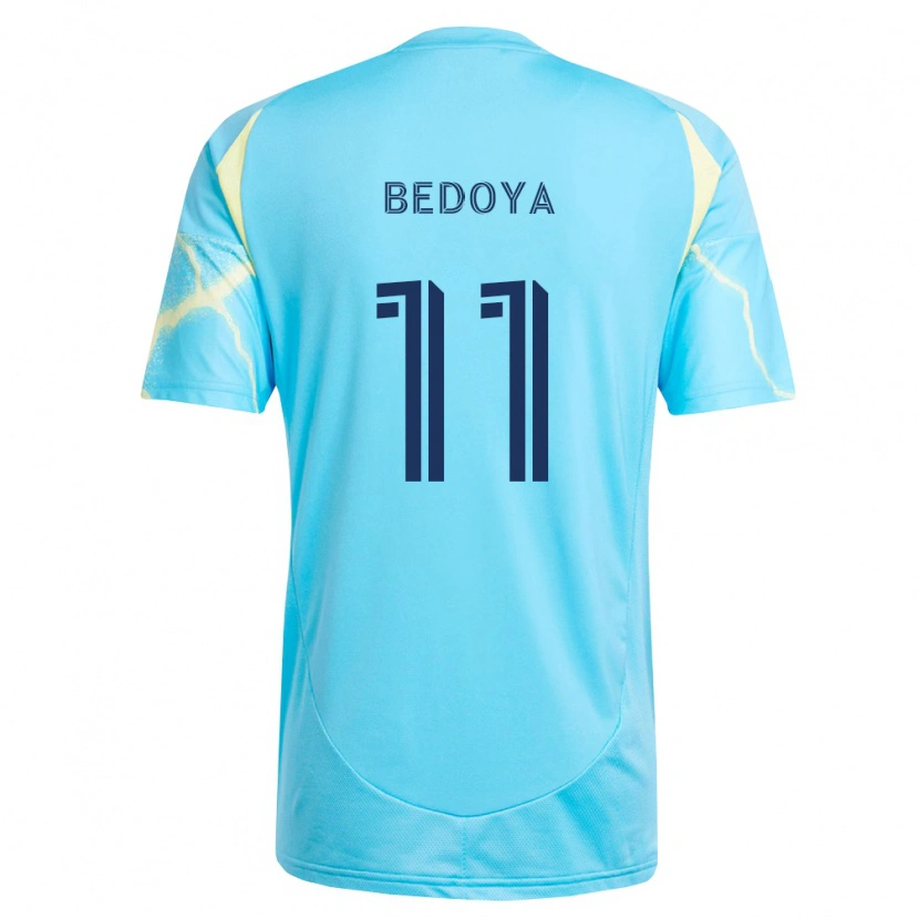 Danxen Kinder Alejandro Bedoya #11 Hellblau Schwarz Hellgelb Auswärtstrikot Trikot 2026/27 T-Shirt Österreich