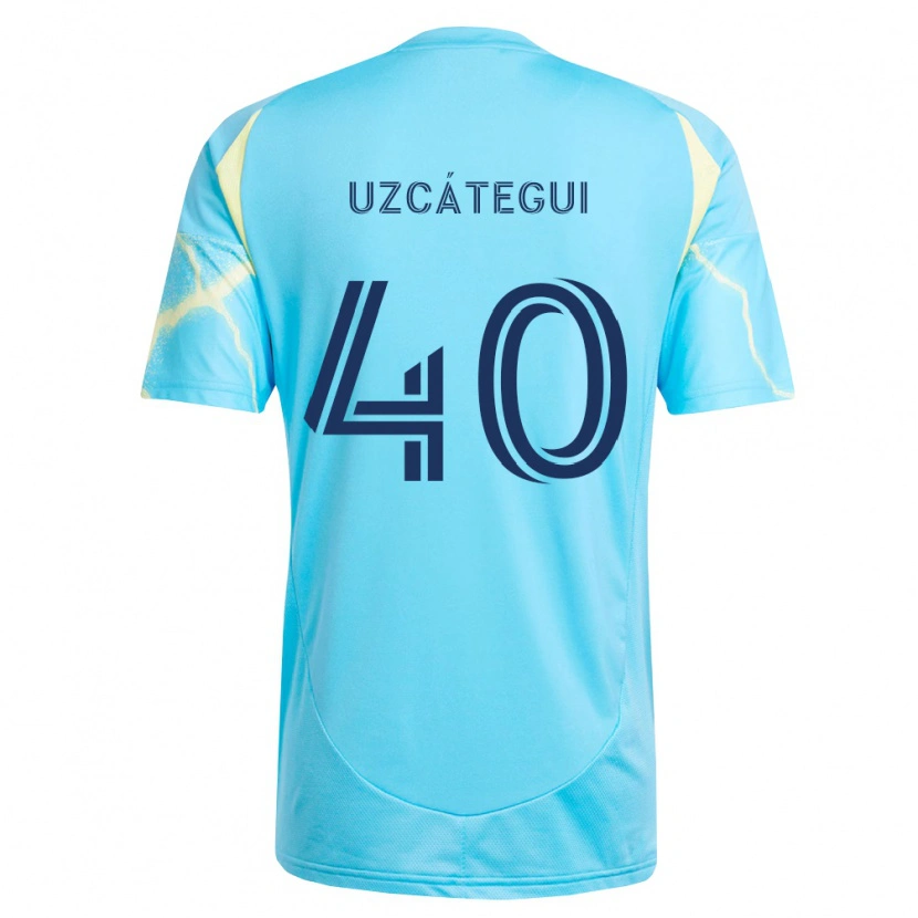 Danxen Kinder Rafael Uzcátegui #40 Hellblau Schwarz Hellgelb Auswärtstrikot Trikot 2026/27 T-Shirt Österreich