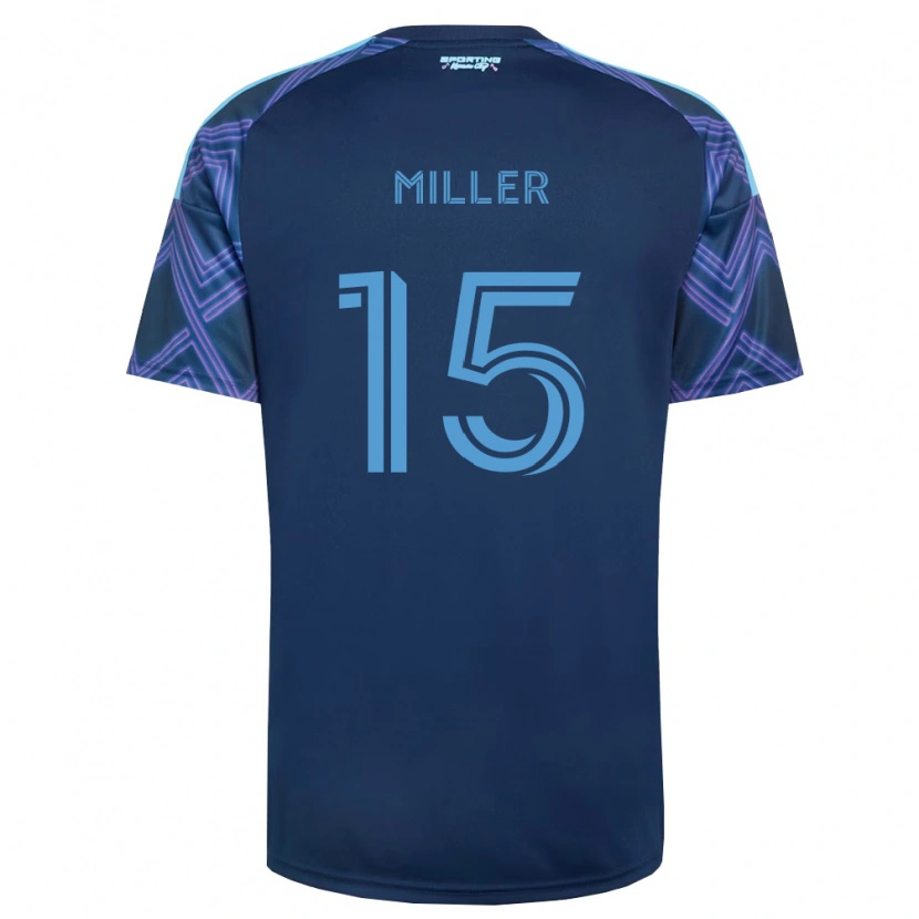 Danxen Kinder Jansen Miller #15 Königsblau Violett Auswärtstrikot Trikot 2026/27 T-Shirt Österreich