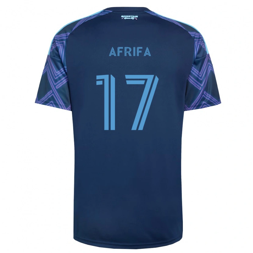 Danxen Kinder Stephen Afrifa #17 Königsblau Violett Auswärtstrikot Trikot 2026/27 T-Shirt Österreich