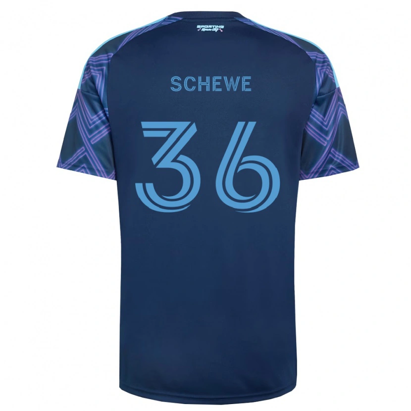 Danxen Kinder Ryan Schewe #36 Königsblau Violett Auswärtstrikot Trikot 2026/27 T-Shirt Österreich