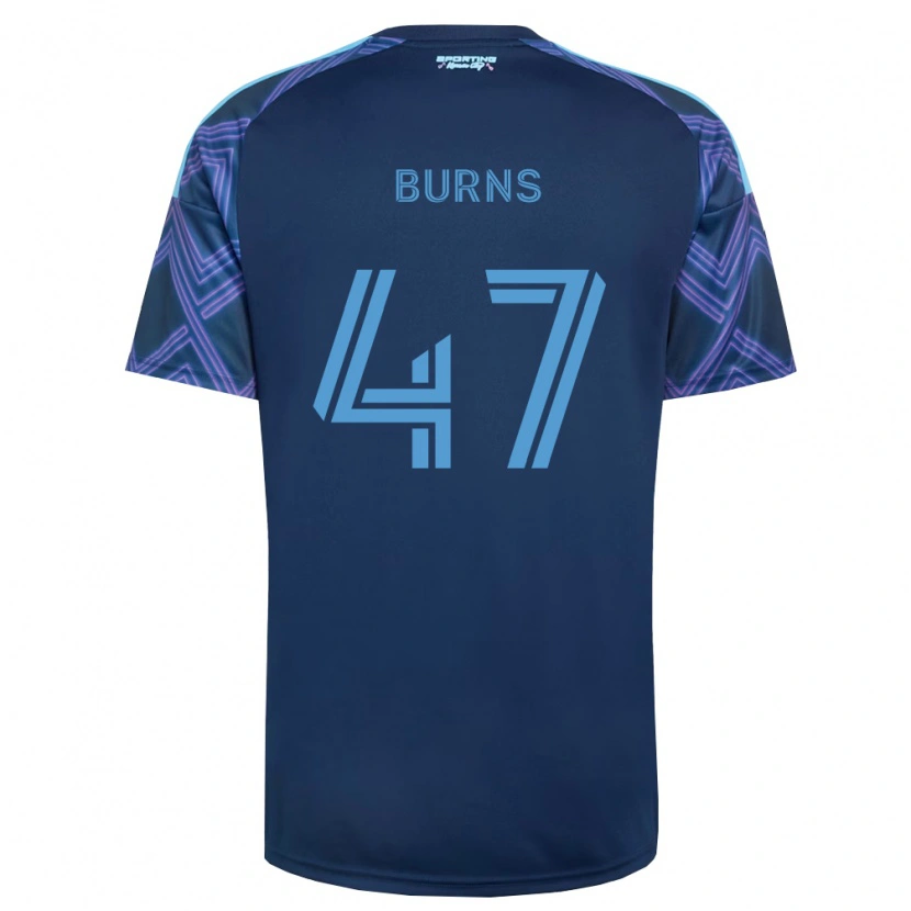 Danxen Kinder Trevor Burns #47 Königsblau Violett Auswärtstrikot Trikot 2026/27 T-Shirt Österreich