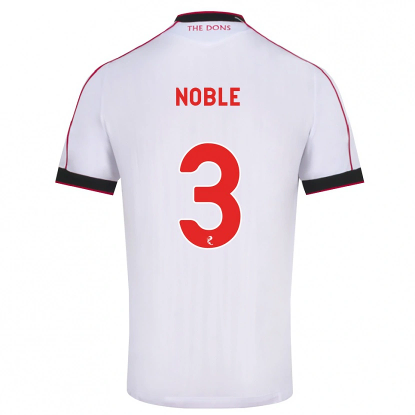 Danxen Kinder Niamh Noble #3 Schwarz Rot Weiß Auswärtstrikot Trikot 2026/27 T-Shirt Österreich