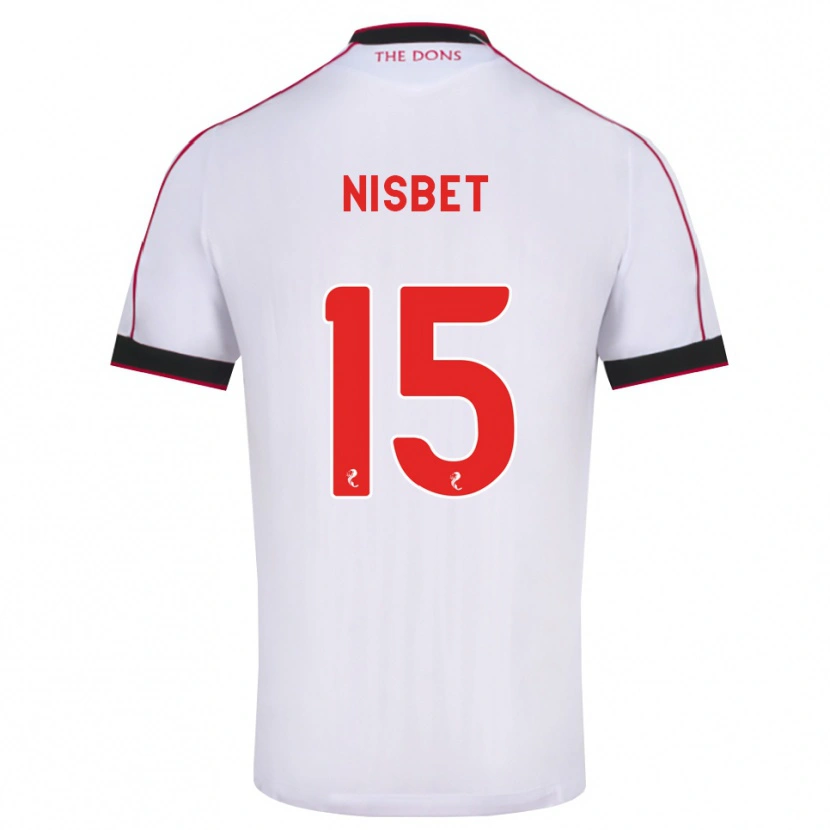 Danxen Kinder Kevin Nisbet #15 Schwarz Rot Weiß Auswärtstrikot Trikot 2026/27 T-Shirt Österreich