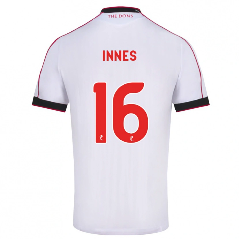 Danxen Kinder Hannah Innes #16 Schwarz Rot Weiß Auswärtstrikot Trikot 2026/27 T-Shirt Österreich