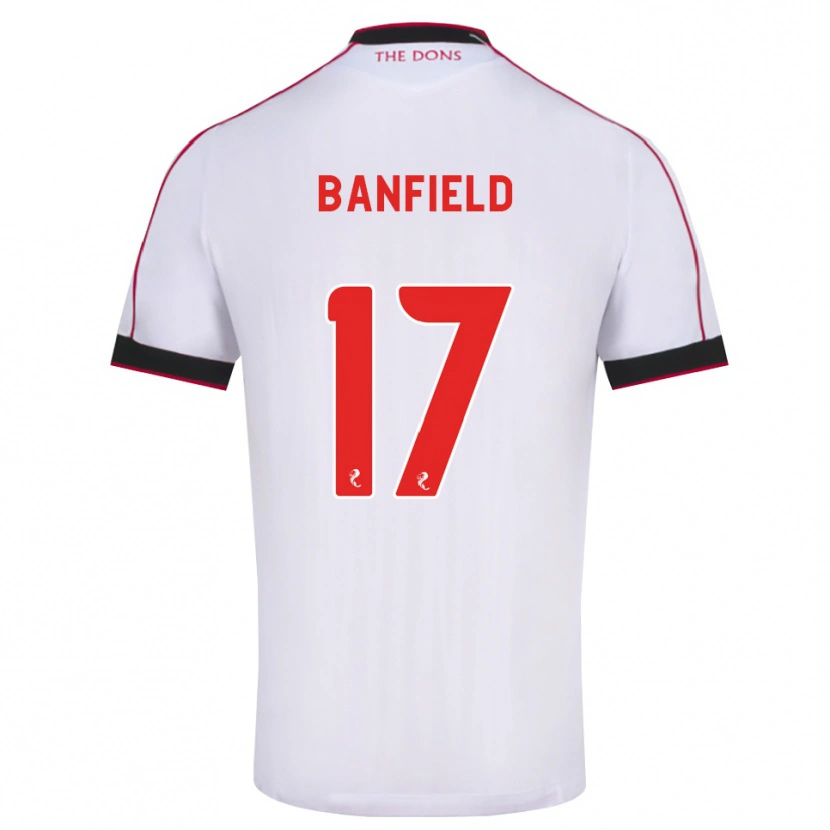 Danxen Kinder Keeley Banfield #17 Schwarz Rot Weiß Auswärtstrikot Trikot 2026/27 T-Shirt Österreich