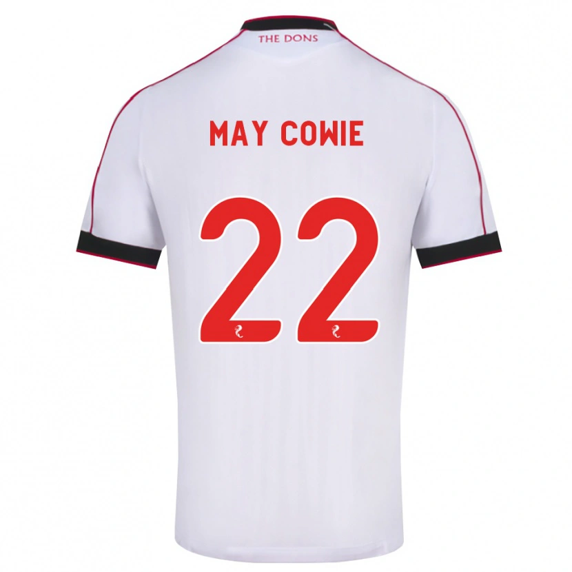 Danxen Kinder Ellie May Cowie #22 Schwarz Rot Weiß Auswärtstrikot Trikot 2026/27 T-Shirt Österreich