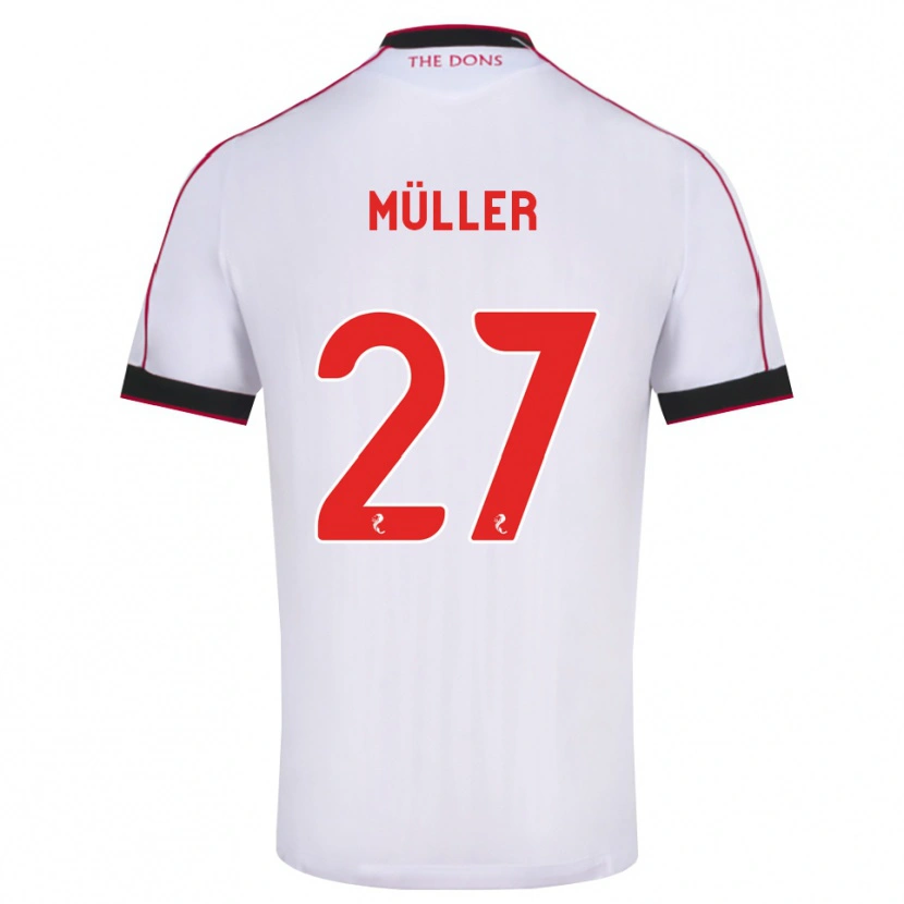 Danxen Kinder Marius Müller #27 Schwarz Rot Weiß Auswärtstrikot Trikot 2026/27 T-Shirt Österreich