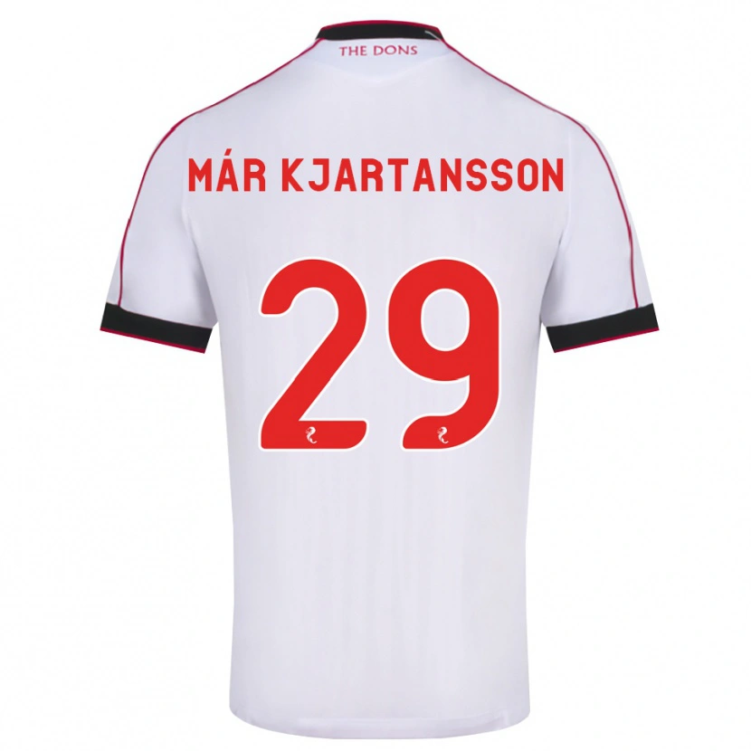 Danxen Kinder Kjartan Már Kjartansson #29 Schwarz Rot Weiß Auswärtstrikot Trikot 2026/27 T-Shirt Österreich