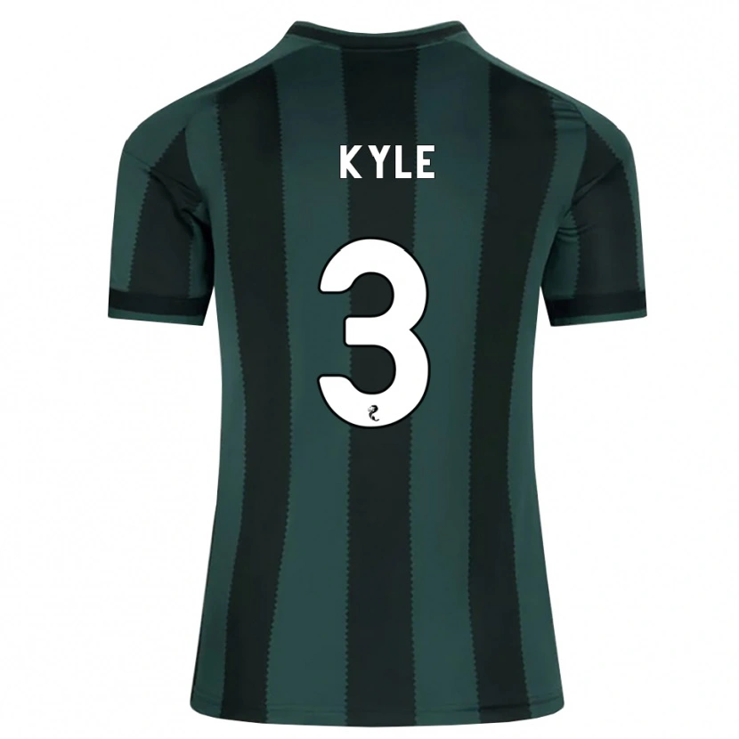 Danxen Kinder Andrew Kyle #3 Dunkles Schiefergrau Schwarz Auswärtstrikot Trikot 2026/27 T-Shirt Österreich