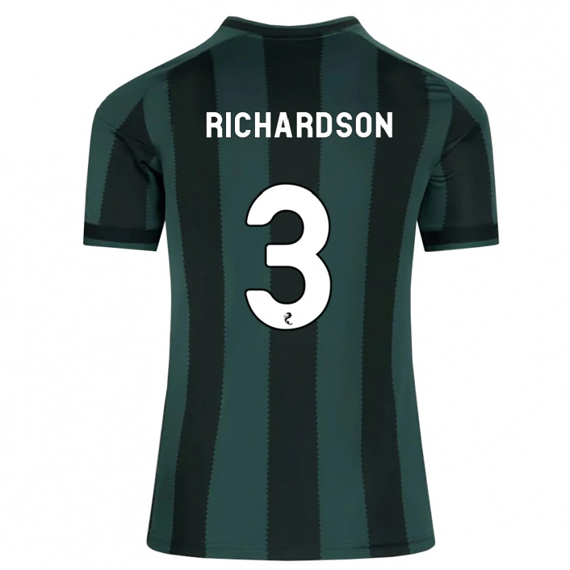 Danxen Kinder Amy Richardson #3 Dunkles Schiefergrau Schwarz Auswärtstrikot Trikot 2026/27 T-Shirt Österreich