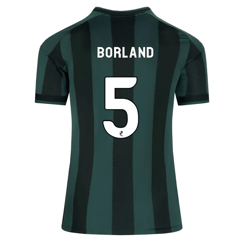 Danxen Kinder Hayden Borland #5 Dunkles Schiefergrau Schwarz Auswärtstrikot Trikot 2026/27 T-Shirt Österreich
