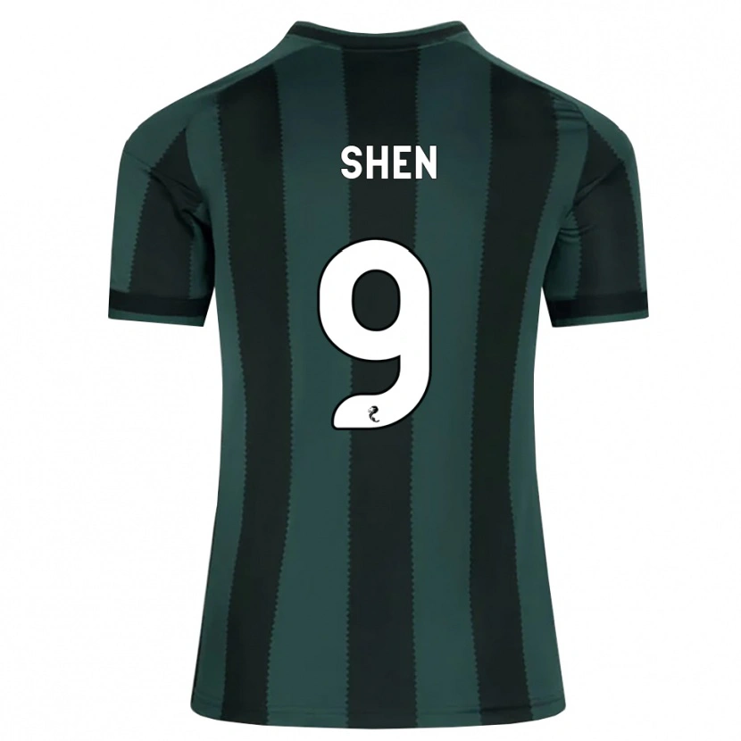Danxen Kinder Shen Mengyu #9 Dunkles Schiefergrau Schwarz Auswärtstrikot Trikot 2026/27 T-Shirt Österreich
