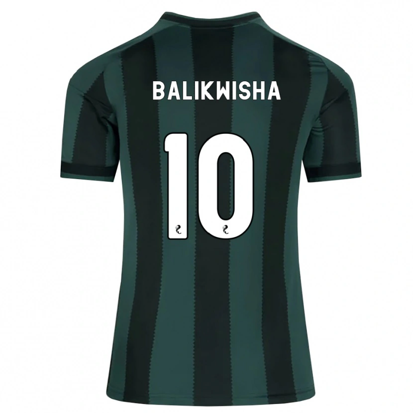 Danxen Kinder Michel-Ange Balikwisha #10 Dunkles Schiefergrau Schwarz Auswärtstrikot Trikot 2026/27 T-Shirt Österreich