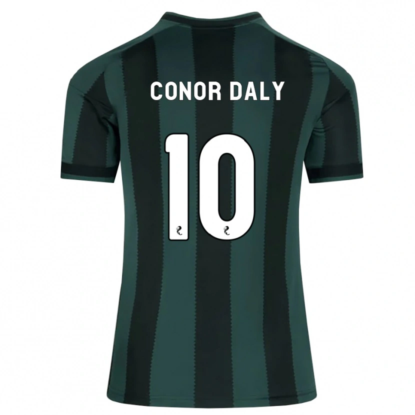 Danxen Kinder Conor Daly #10 Dunkles Schiefergrau Schwarz Auswärtstrikot Trikot 2026/27 T-Shirt Österreich