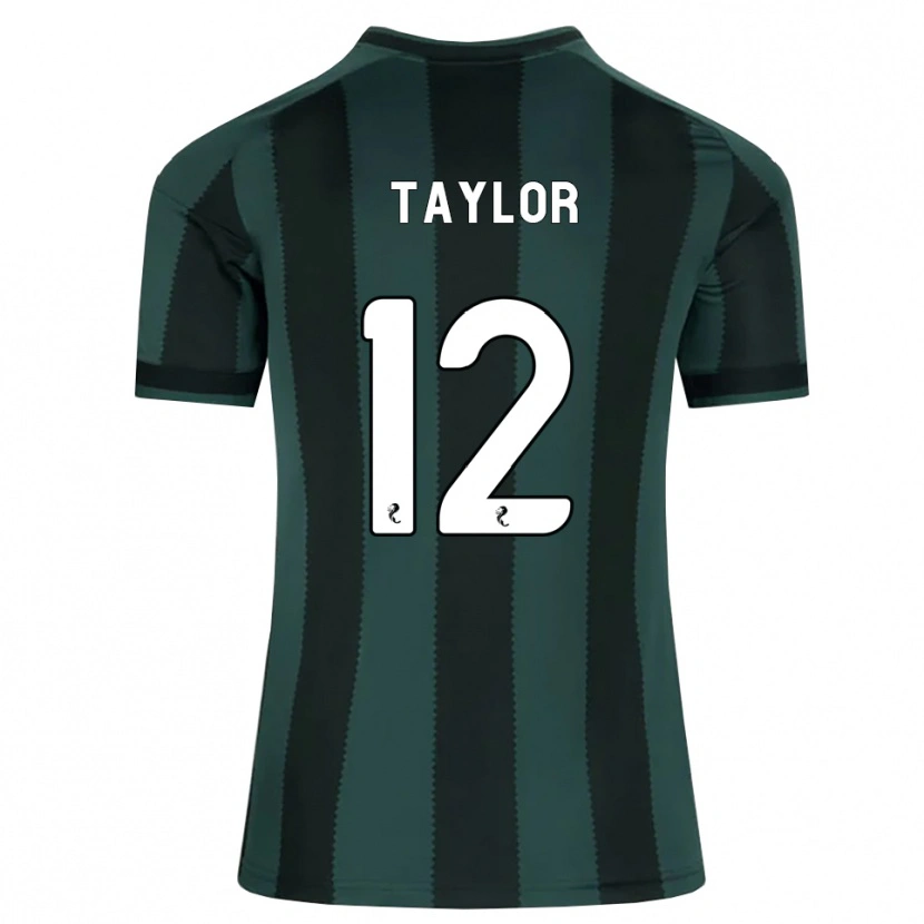 Danxen Kinder Aodhan Taylor #12 Dunkles Schiefergrau Schwarz Auswärtstrikot Trikot 2026/27 T-Shirt Österreich