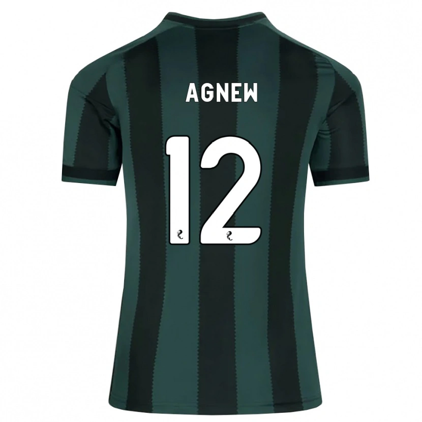 Danxen Kinder Murphy Agnew #12 Dunkles Schiefergrau Schwarz Auswärtstrikot Trikot 2026/27 T-Shirt Österreich