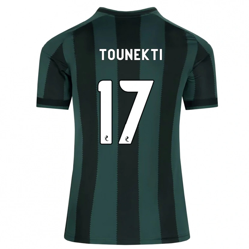 Danxen Kinder Sebastian Tounekti #17 Dunkles Schiefergrau Schwarz Auswärtstrikot Trikot 2026/27 T-Shirt Österreich