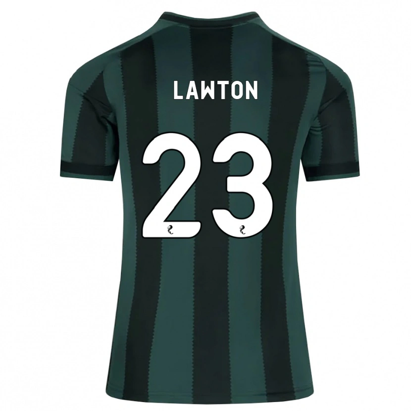 Danxen Kinder Emma Lawton #23 Dunkles Schiefergrau Schwarz Auswärtstrikot Trikot 2026/27 T-Shirt Österreich