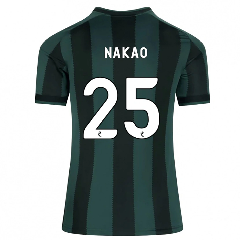 Danxen Kinder Momo Nakao #25 Dunkles Schiefergrau Schwarz Auswärtstrikot Trikot 2026/27 T-Shirt Österreich