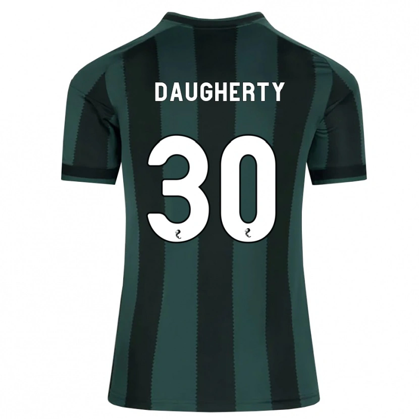 Danxen Kinder Kelsey Daugherty #30 Dunkles Schiefergrau Schwarz Auswärtstrikot Trikot 2026/27 T-Shirt Österreich
