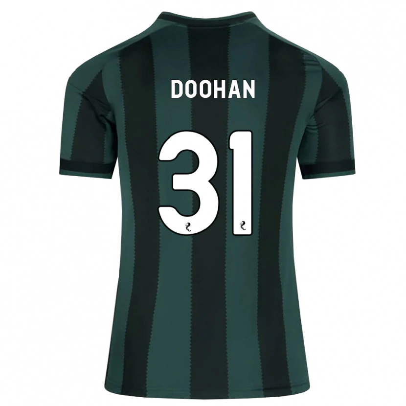 Danxen Kinder Ross Doohan #31 Dunkles Schiefergrau Schwarz Auswärtstrikot Trikot 2026/27 T-Shirt Österreich