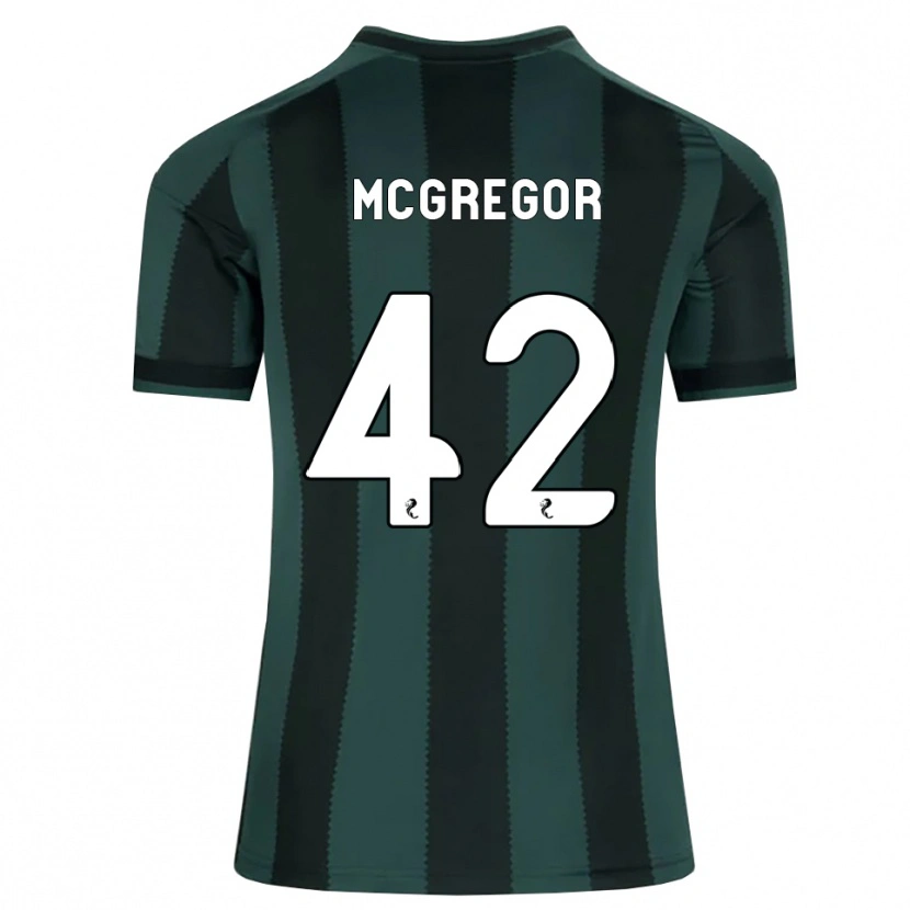 Danxen Kinder Callum Mcgregor #42 Dunkles Schiefergrau Schwarz Auswärtstrikot Trikot 2026/27 T-Shirt Österreich