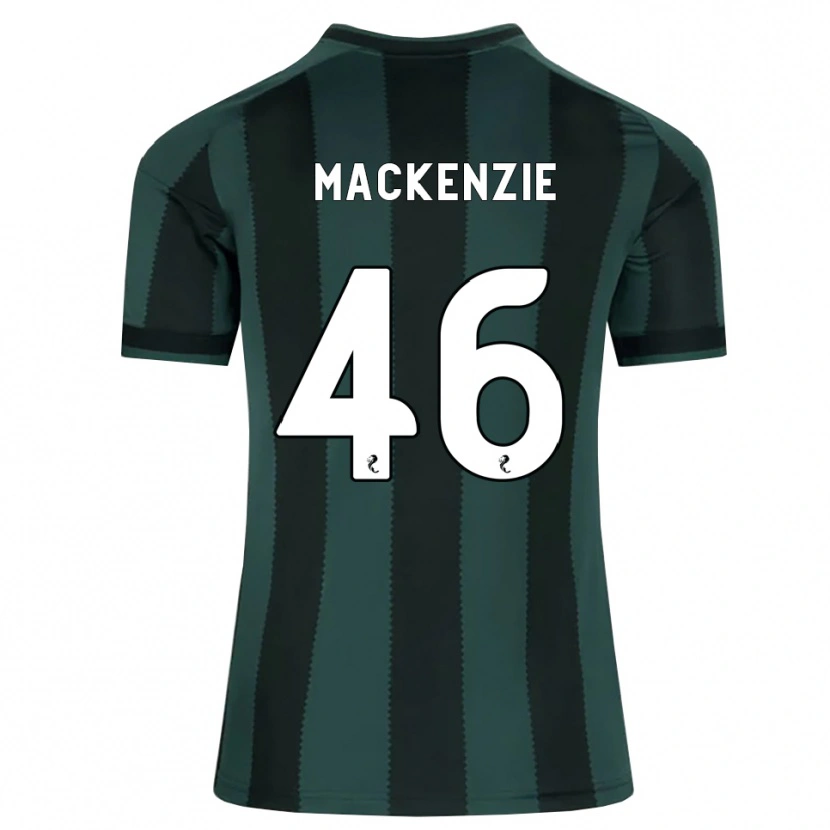 Danxen Kinder Magnus Mackenzie #46 Dunkles Schiefergrau Schwarz Auswärtstrikot Trikot 2026/27 T-Shirt Österreich