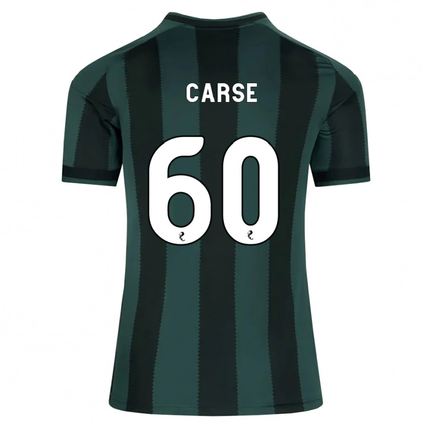 Danxen Kinder Mackenzie Carse #60 Dunkles Schiefergrau Schwarz Auswärtstrikot Trikot 2026/27 T-Shirt Österreich
