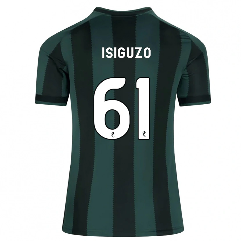 Danxen Kinder Samuel Isiguzo #61 Dunkles Schiefergrau Schwarz Auswärtstrikot Trikot 2026/27 T-Shirt Österreich