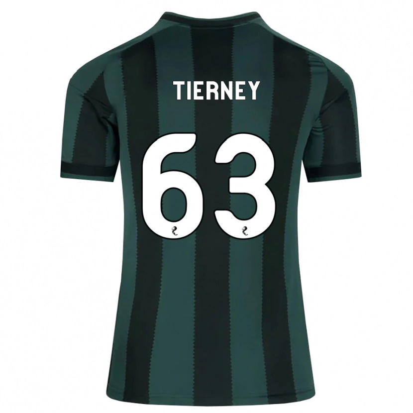 Danxen Kinder Kieran Tierney #63 Dunkles Schiefergrau Schwarz Auswärtstrikot Trikot 2026/27 T-Shirt Österreich