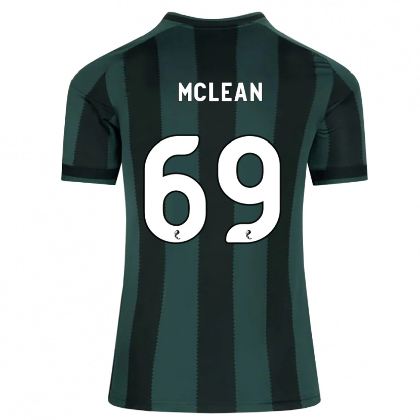 Danxen Kinder Kai Mclean #69 Dunkles Schiefergrau Schwarz Auswärtstrikot Trikot 2026/27 T-Shirt Österreich