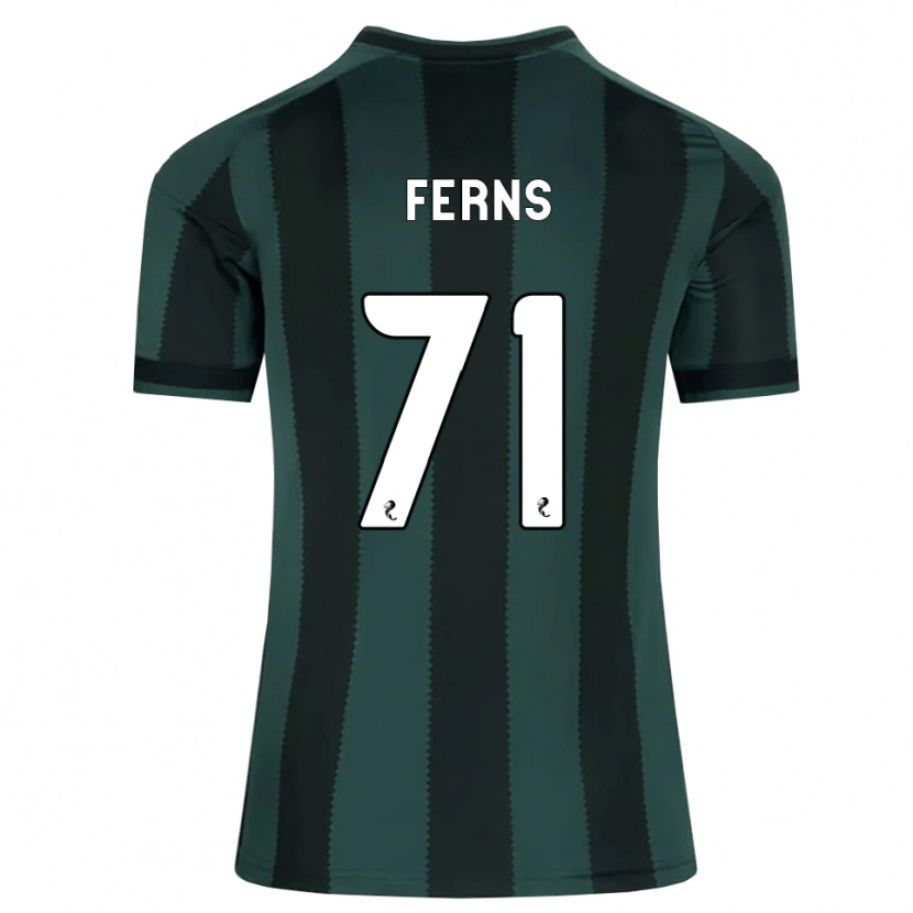 Danxen Kinder Abbie Ferns #71 Dunkles Schiefergrau Schwarz Auswärtstrikot Trikot 2026/27 T-Shirt Österreich
