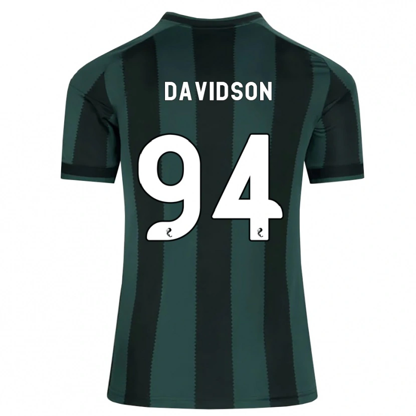 Danxen Kinder Bruno Davidson #94 Dunkles Schiefergrau Schwarz Auswärtstrikot Trikot 2026/27 T-Shirt Österreich