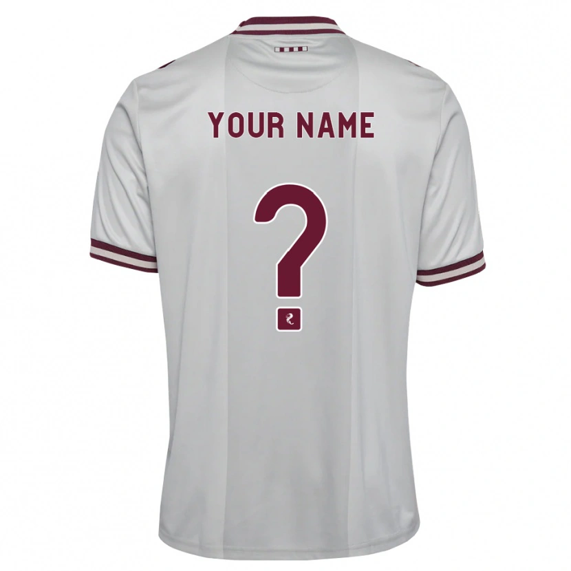 Danxen Kinder Ihren Namen #0 Weiß Burgunder Auswärtstrikot Trikot 2026/27 T-Shirt Österreich
