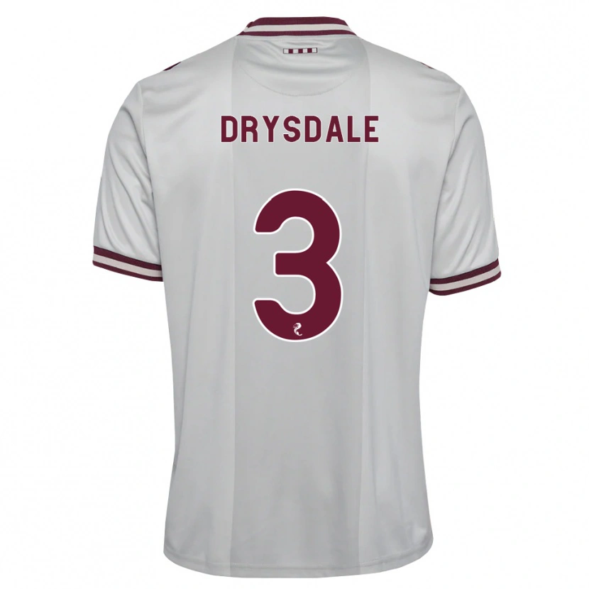 Danxen Kinder Ethan Drysdale #3 Weiß Burgunder Auswärtstrikot Trikot 2026/27 T-Shirt Österreich