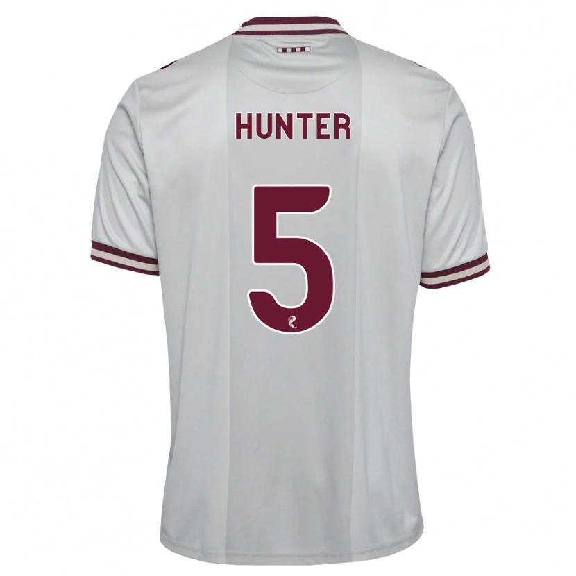 Danxen Kinder Georgia Hunter #5 Weiß Burgunder Auswärtstrikot Trikot 2026/27 T-Shirt Österreich
