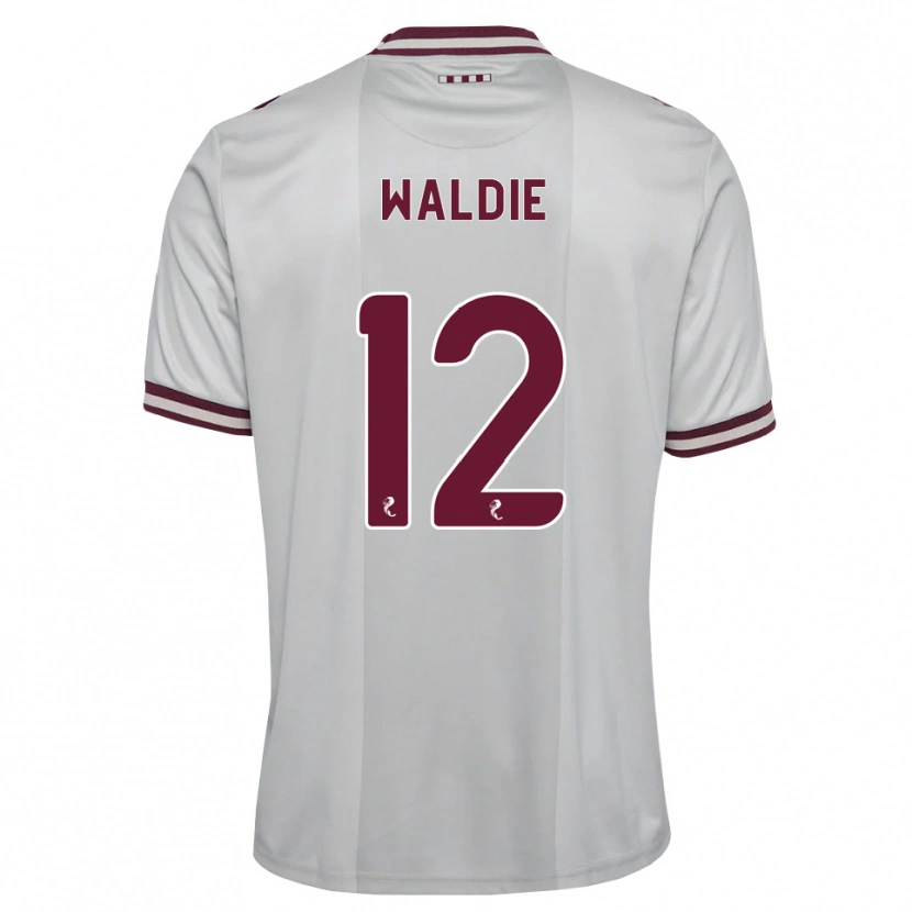 Danxen Kinder Lizzie Waldie #12 Weiß Burgunder Auswärtstrikot Trikot 2026/27 T-Shirt Österreich