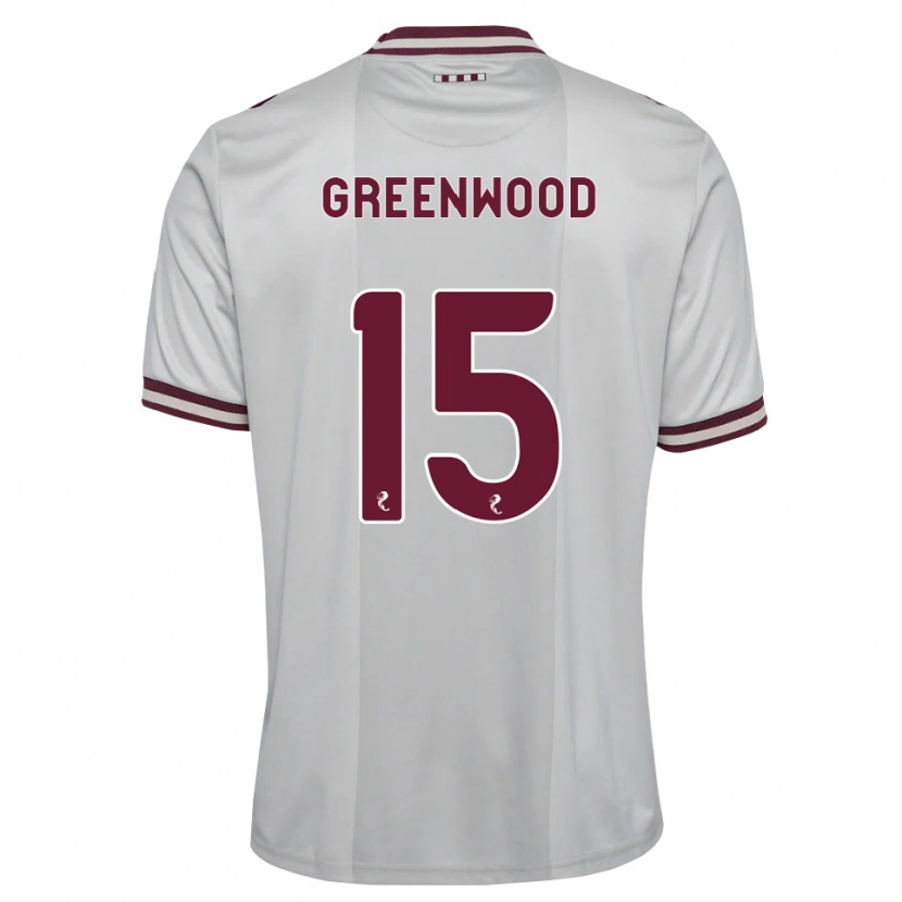 Danxen Kinder Brodie Greenwood #15 Weiß Burgunder Auswärtstrikot Trikot 2026/27 T-Shirt Österreich