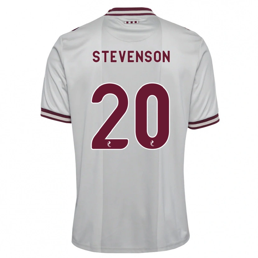 Danxen Kinder Gus Stevenson #20 Weiß Burgunder Auswärtstrikot Trikot 2026/27 T-Shirt Österreich