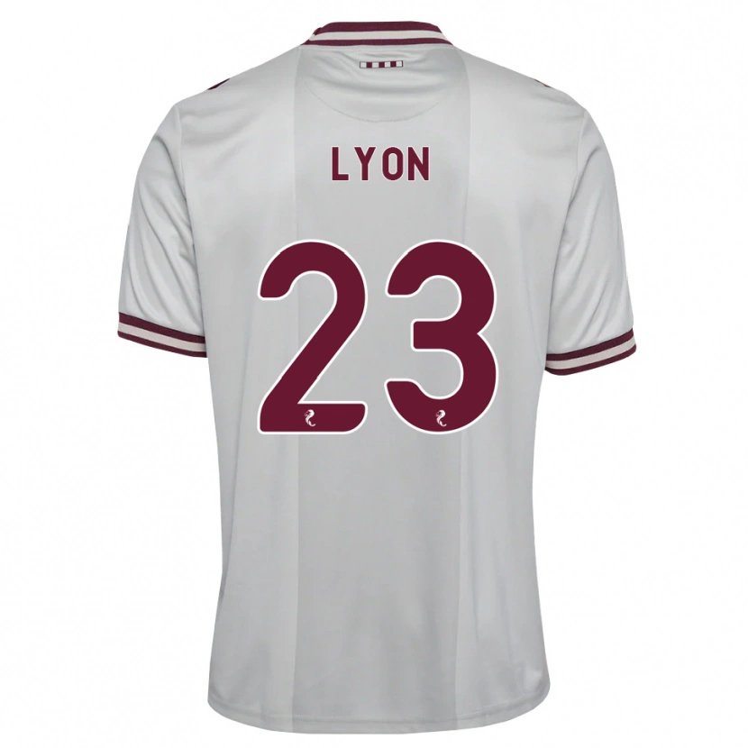 Danxen Kinder Jack Lyon #23 Weiß Burgunder Auswärtstrikot Trikot 2026/27 T-Shirt Österreich