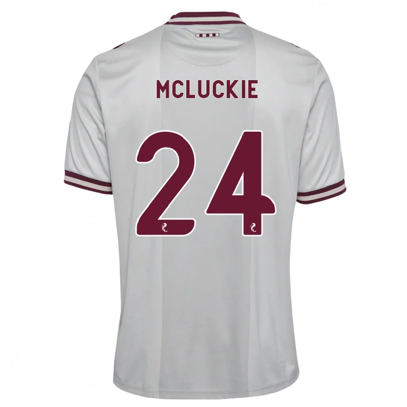 Danxen Kinder Bobby Mcluckie #24 Weiß Burgunder Auswärtstrikot Trikot 2026/27 T-Shirt Österreich