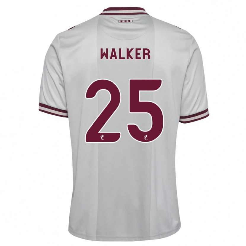 Danxen Kinder Liam Walker #25 Weiß Burgunder Auswärtstrikot Trikot 2026/27 T-Shirt Österreich