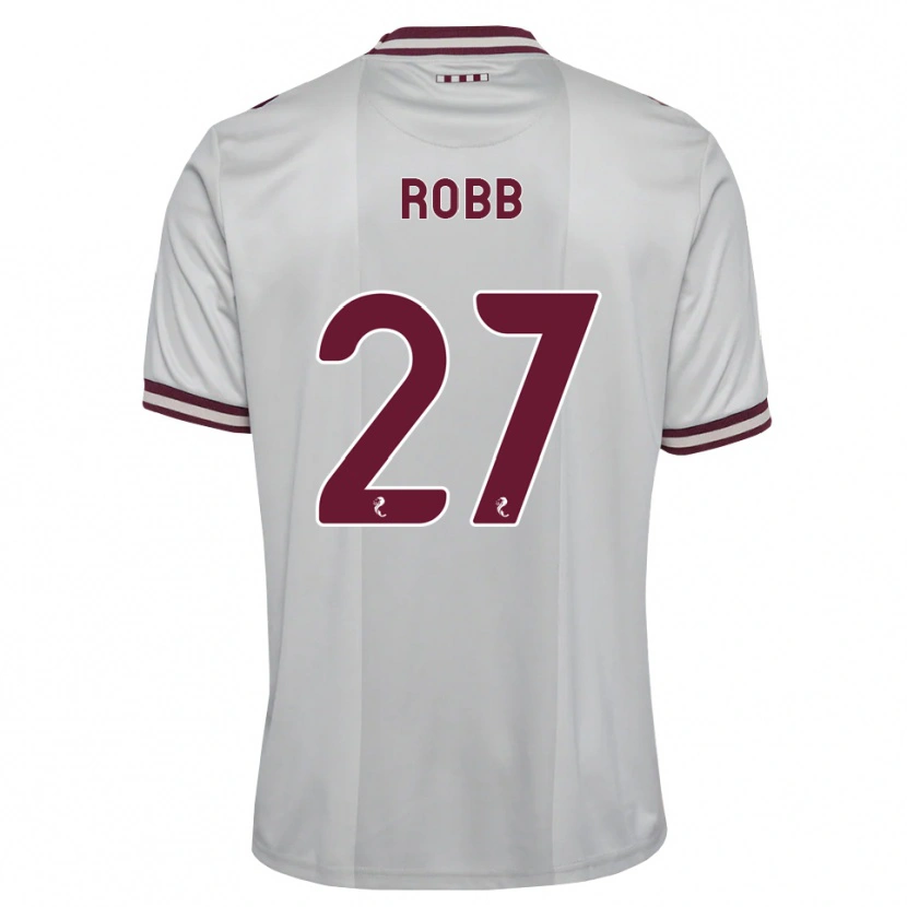 Danxen Kinder Callen Robb #27 Weiß Burgunder Auswärtstrikot Trikot 2026/27 T-Shirt Österreich